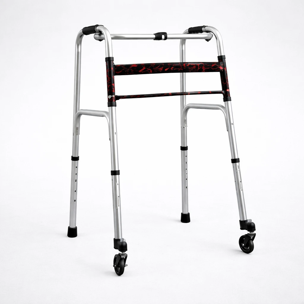 deambulatore in alluminio regolabile